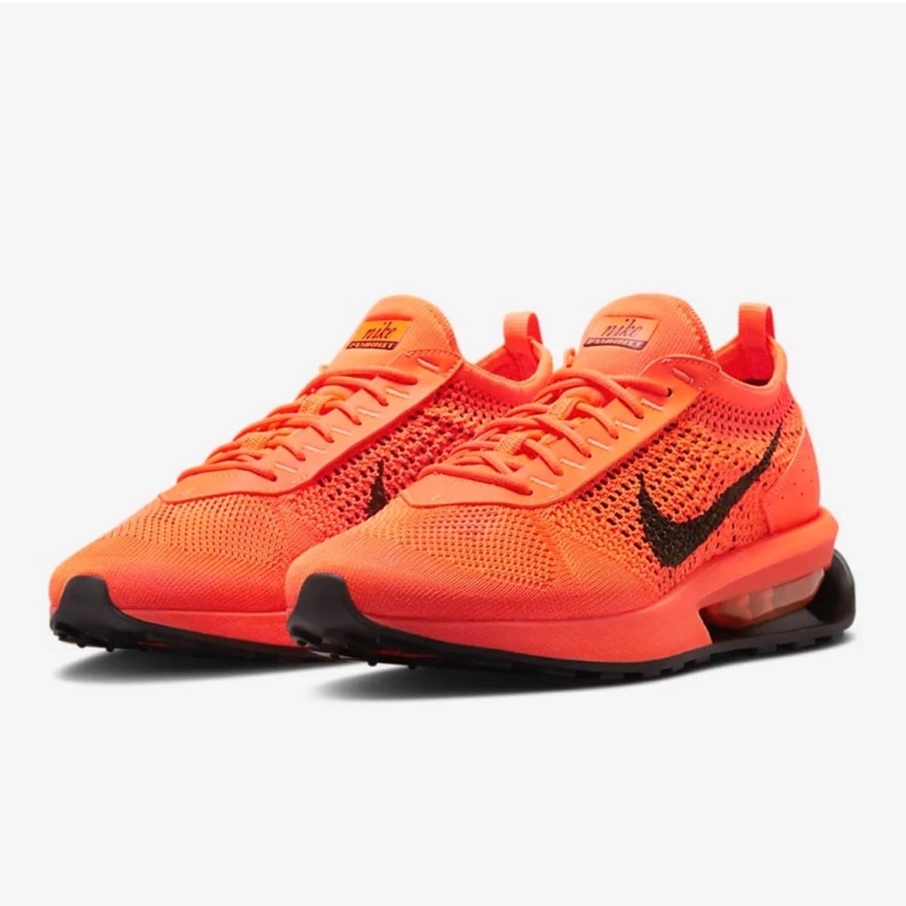 Nike Air Max Flyknit Racer Next Nature Orange Black - FD0762-800 Size 8